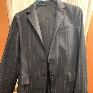 Theory matching suit set , jacket and skirt grey